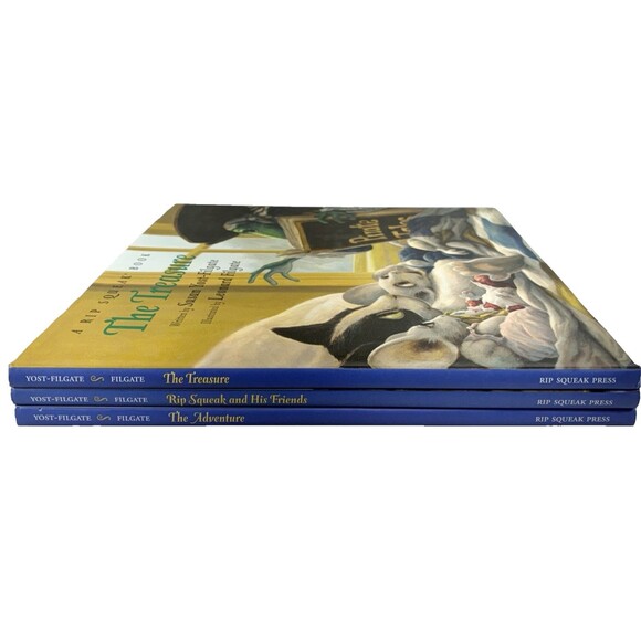 Rip Squeak Children’s Vintage 2005 Book Collection Hardcover Set of 3 with Case - Picture 9 of 10